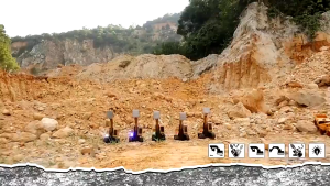 Máy xúc điều khiển từ xa máy xúc 6 kênh