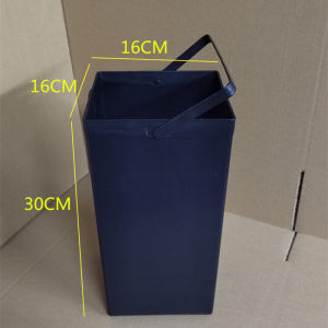 Outdoor Rectangular Black Plastic Garbage Can Inner Bucket Storage Bin No Cover Commercial Use Household Cleaning Tools