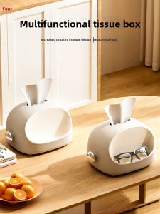 Creative Paper Towel Holder with Eyeglasses Storage Elegant Minimalist