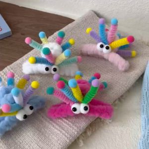 EMS fashion Cute Hair Clip Claw Shark Clip Hair Accessory Fluffy Plush Hair Claw Clips
