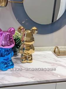 Cartoon Ceramic Piggy Bank Violent Bear Coin Piggy Bank Creative Living Room TV Cabinet Decorations