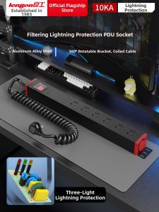 lengon | Surge Protection Power Strip USB Fast Charging