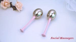 Stainless Steel Facial Cryo Ice Globes Energy Beauty Ball Eye and Face Massage Roller Reduce Puffiness Get Acne Free Remove Fatigue