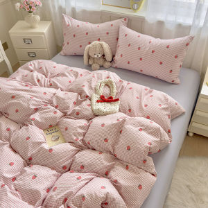 4in 1 Bộ vỏ chăn ga gối hoa in hình động vật fittedsheet Set với đàn hồi cao su fittedsheet Bolster trường hợp gối Nữ hoàng/Vua