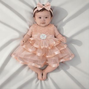 NEW DRESS. 6-12. BLN /COD/GAUN BAYI PEREMPUAN/GAUN PESTA ANAK PEREMPUAN /GAUN ULANG TAHUN/DRESS PESTA ANAK PEREMPUAN