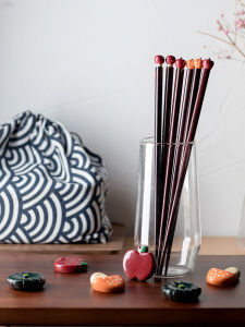 Japanese Style Sharp End Sushi Chopsticks Wooden Creative Personalized Chopsticks Home Use Dining Utensils 23.5cm Long