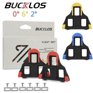 BUCKLOS BH10 BH11 BH12 Road Bike Pedal Cleats for Shimano SPD-SL Locking Cycling Pedals Cleat 0/2/6 Degree Cycling Accessories