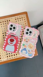 Vivo Y02s Y15a Y15s Y16 Y21T Y22s Y27 Y33s Y33T Y35 Y36 Y78 V25 V25e V27 V27e V29 printed wave lotso pooh phone case