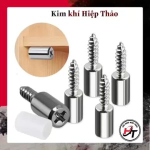 Chốt đợt cao su sắt đỡ kệ tủ gỗ di động inox CDCS