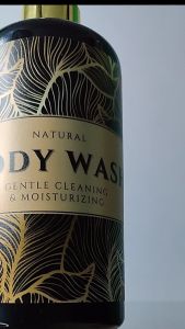 Botol Sabun Cair Aesthetic Pump Floral Gold