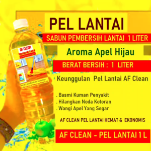 Pembersih Lantai AF Clean 1 Liter & Sabun Pel Lantai 1L