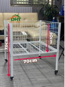 Kệ lưới vuông để hàng siêu thị Kệ để gấu bông ( Cao 70cm x Dài 70cm x Rộng 70cm )