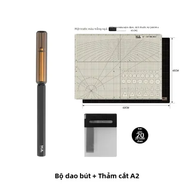 BEAUTY KING DRAGON MJL | Dao cắt mô hình cán lục giác chống lăn mạ vàng lưỡi rộng 6mm