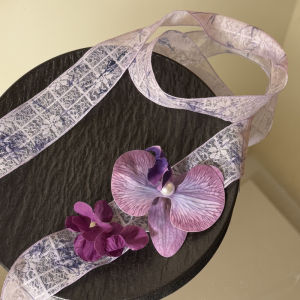 Early Spring Fairy Purple Sash Butterfly Orchid Necklace Womens Unique Pure Desire Holiday Style Flower Clavicle Chain