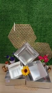 Square Cake Pan/ Aluminium Cake Tin Square | 6"7"8"9"(Aluminium)/Deep Cake tin /Baking Tray/ Acuan Kek Segi Empat /Acuan kek alum / Kek Tin