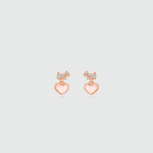 AGATHA | Twin Hearts Sterling Silver Earrings