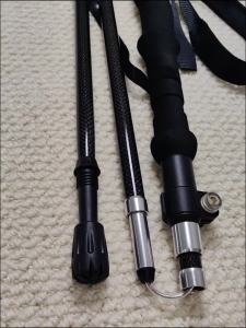Premium 100% Carbon Fiber Trekking Poles (2-Pack) - Adjustable Lightweight Hiking/Walking Sticks with Quick Flip Lock Anti-Shoc