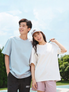 Áo Thun Bông Đậm Màu Đồng Phục Nam Nữ