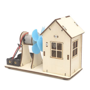 Stem Steam mô hình Ngôi Nhà Cối Xay Gió chạy bằng điện Đồ chơi giáo dục sáng tạo an toàn Đồ chơi lắp ghép