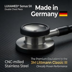 🇩🇪 LUXAMED Sonus SX Made in Germany Double Chest Stethoscope Adult & Child | Professional Doctor Stethoscope