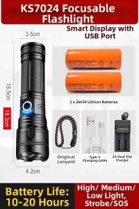 Ultra Bright Outdoor Long-range LED Flashlight