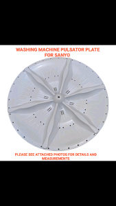 Sanyo Washing Machine Pulsator Plate for Square Hole Shafting Only - Essential Replacement Part