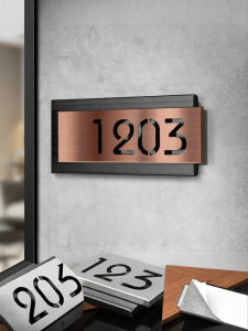 GELEKE | Luxurious Creative Number Plate Customizable Stainless Steel