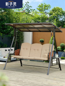 Outdoor Swing Chair Iron Art Garden Courtyard Swinging Chair Modern Simple Design Portable Swing for Rural Yard And Balcony