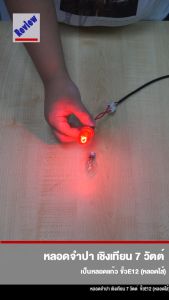 หลอด จำปา 7W (A-21) หลอดขั้ว E12 (แพ็ค 50 หลอด)