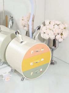 Rak Kosmetik Serbaguna AI-K179: Rak Susun 3 Laci Untuk Penyimpanan