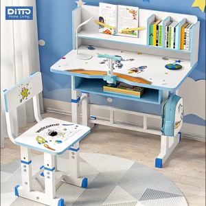 Multifunctional Adjustable Solid Wood Study Table For Kids
