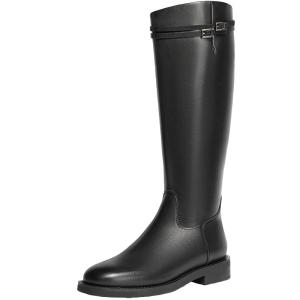 Belle | Knighthood Style High Long Boots Large Cuff Slimming Fur-Lined