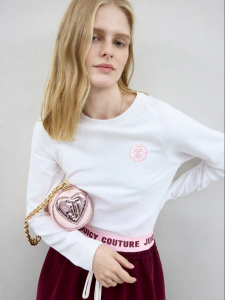 Juicy Couture | Casual Long Sleeve Round Neck White T Shirt
