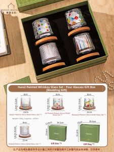 MODERN SWEETHOME | Rotatable Whisky Glass Set Wedding New Home Moving Gift