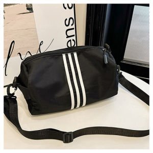 Paul New Three Bars Handheld Detachable Shoulder Strap Sports Fitness Bag Travel Pillow Crossbody Bag Urban Simple Nylon Hobo Bag