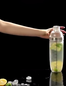 Acrylic Milk Tea Shaker High Quality Cocktail Juice Mixer Bottle Blender Bar Supplies