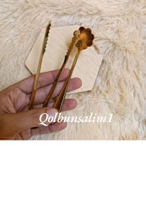 capit dan sendok bukhur capit sendok serbaguna steinless gold mewah