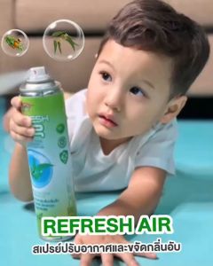 สเปรย์น้ำหอม ปรับอากาศ ยับยั้งเชื้อโรค ดับกลิ่น กลิ่นยูคาลิปตัสREFRESH.AIR 300ml.
