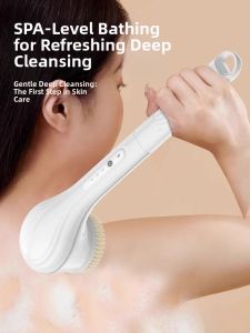 New 2025 Electric Bath Brush Automatic Back Scrubbing Mud Machine Tool Lazy Persons Bathing Exfoliator Personal Care Device
