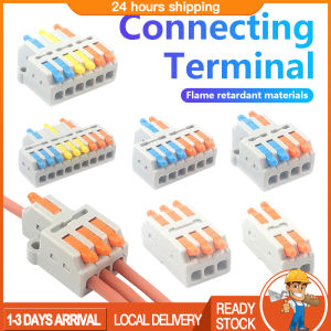 【Ready Stock】Fast Cable Wire Connector Reusable Spring Terminal 32A Compact Connector Wiring Terminal 2 3 Way Electric Wire Connectors 电线连接器