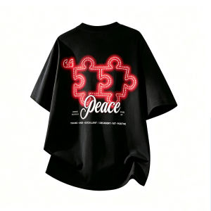 Streetwear Dopamine Letter Printed Couple T-Shirts