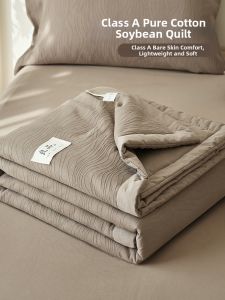 NONGNONGAI | Machine Washable Pure Cotton Thin Air Conditioner Summer Blanket