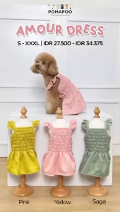 POMAPOO - Baju Kucing dan Baju Anjing Amour Dress