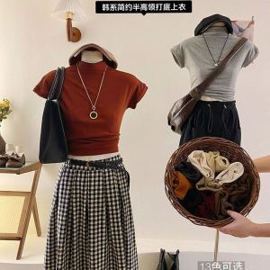 เสื้อยืดคอกลมแขนสั้นผู้หญิง คอลเลกชั่นฤดูใบไม้ร่วง 2025 แบรนด์ South Oil คุณภาพสูงจากจีนแผ่นดินใหญ่