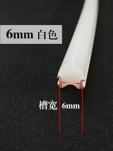 Dải Đèn LED Mềm 8mm Dải Pha Lê Neon Thuần Silicon Đèn LED Trong Suốt 6mm Ống Mềm Thiết Bị Chiếu Sáng Trong Nhà