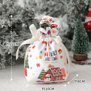 Christmas Eve Packaging Bag Handheld Peaceful Fruit Gift Bag Childrens Candy Bag New 2025 Design Christmas Gift Packaging