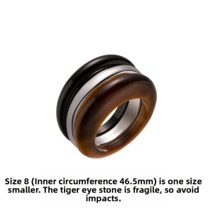 Luxurious Stylish Unique Chinese Style Tiger Eye Stone Ring