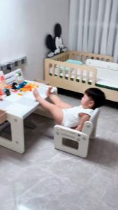 3 Way Study Table with Chair Ages 2+ Learning Desk Reversible Gift For Kids by WISHLAND