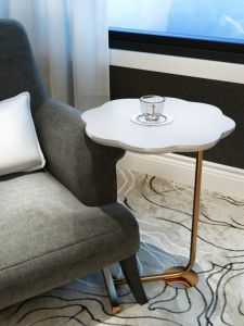 Modern Minimalist Oval Iron Art Nightstand Bedroom Small Tea Table Sofa Matching Mobile Nordic Creative Corner Table