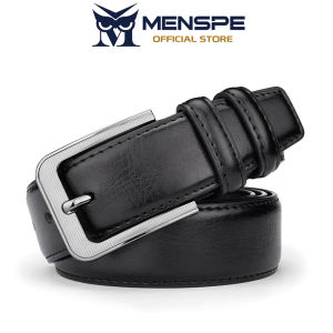 MENSPE Men Belts Soft PU Leather Belts Utility Waist Belts 120cm Adjustable Length Dress Belts for Men with Classic Buckle Vintage Jeans Belt for Men
